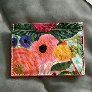 NWT Anthropologie Rifle Paper co. Floral card holder